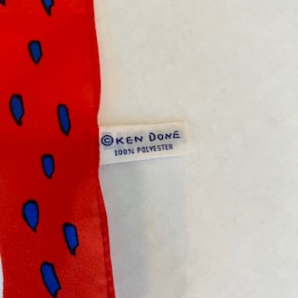Ken Done 1980's Art to Wear for Spring square scarf - Picture 3 of 4